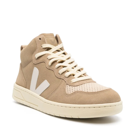 1FO0510-124 VEJA Minotaur Suede High-top Sneakers Beige #VQ032912A (S-BR-E)