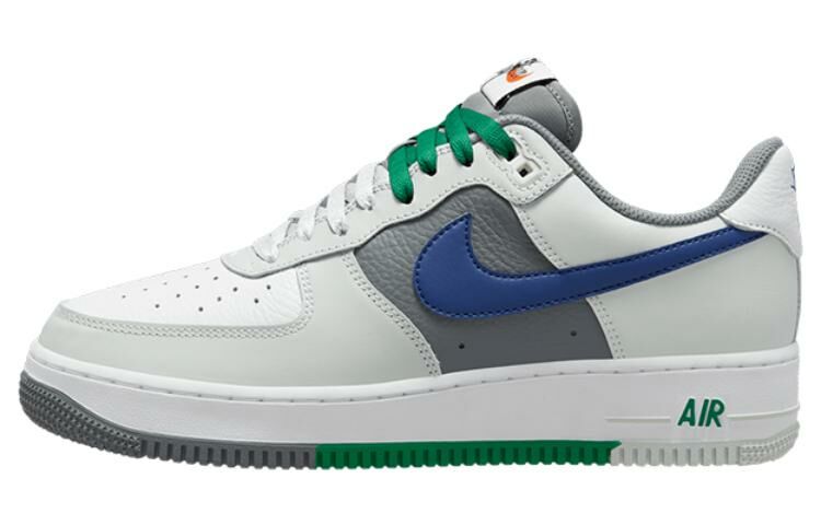 【代購】Nike Air Force 1 Low '07 LV8 Split Light Silver Deep Royal Blue