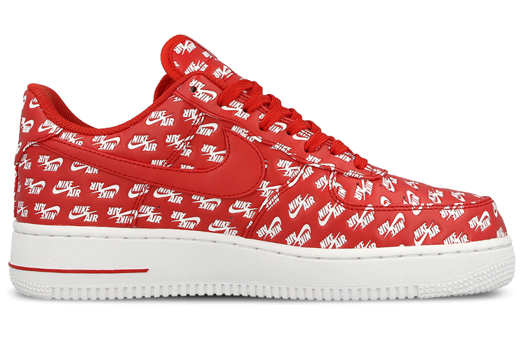 【代購】Nike Air Force 1 Low All Over Logo Red