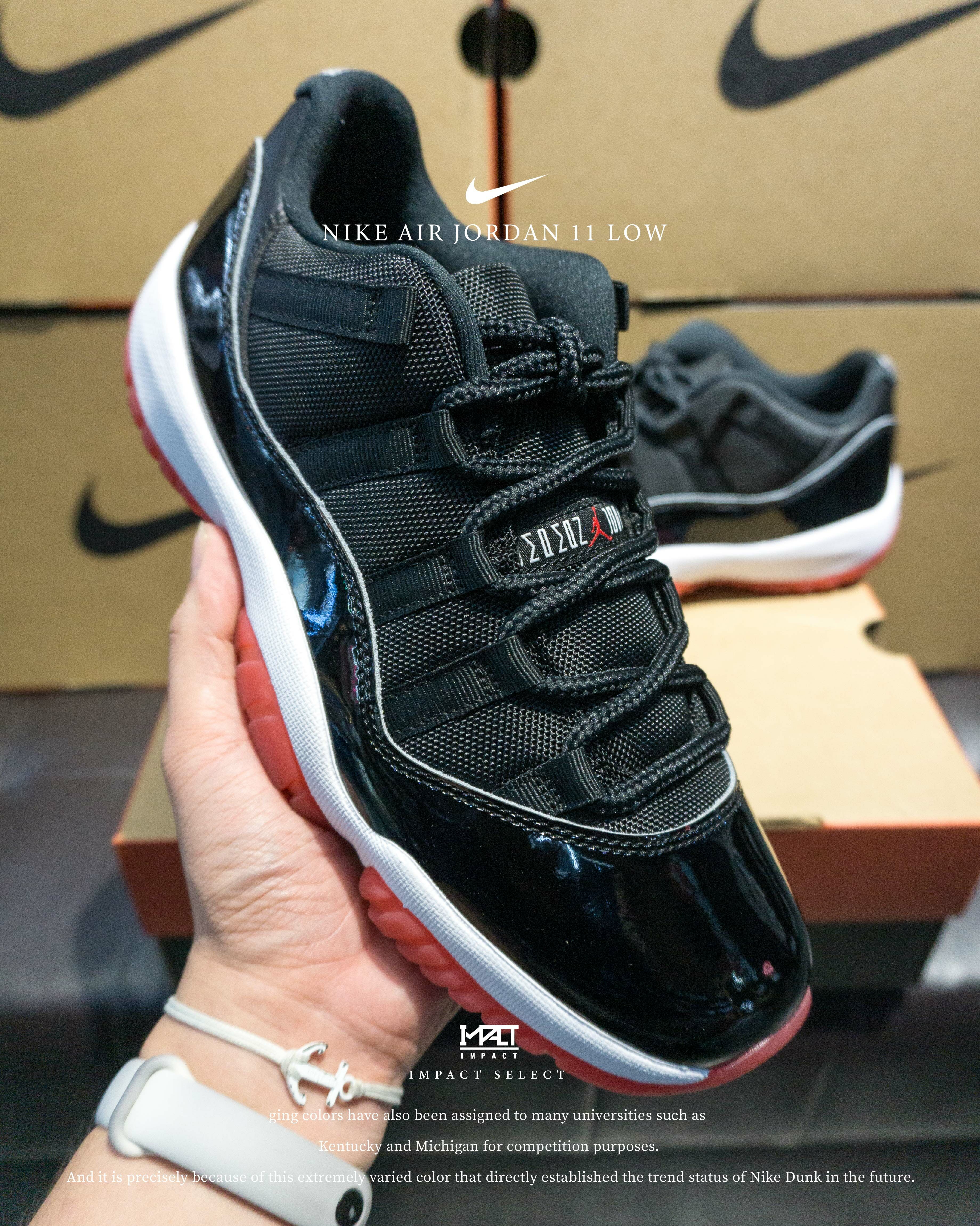 Nike Air Jordan 11 Low 黑紅 漆皮 低筒 籃球鞋 FV5104-006