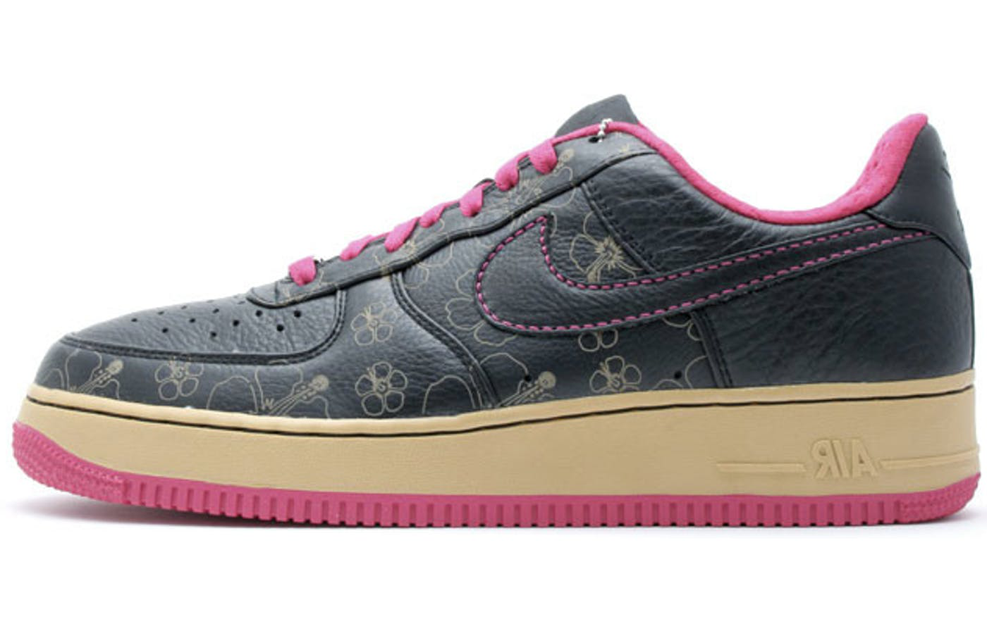 【代購】Nike Air Force 1 Low Black Floral Pink