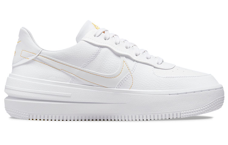 【代購】Nike Air Force 1 PLT.AF.ORM White Yellow Ochre Women's