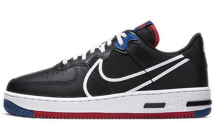 【代購】Nike Air Force 1 Low React Black White Gym Red Gym Blue