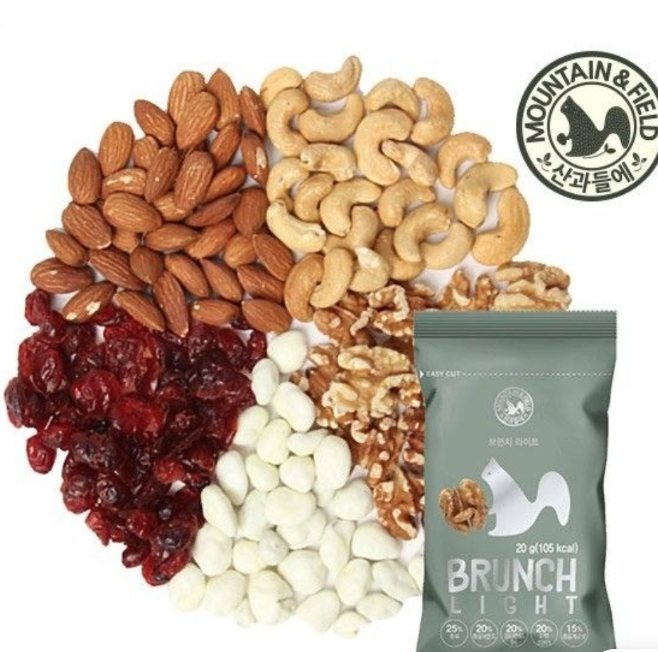 【Mountain & Field Brunch 輕量綜合果仁20g x 10 】