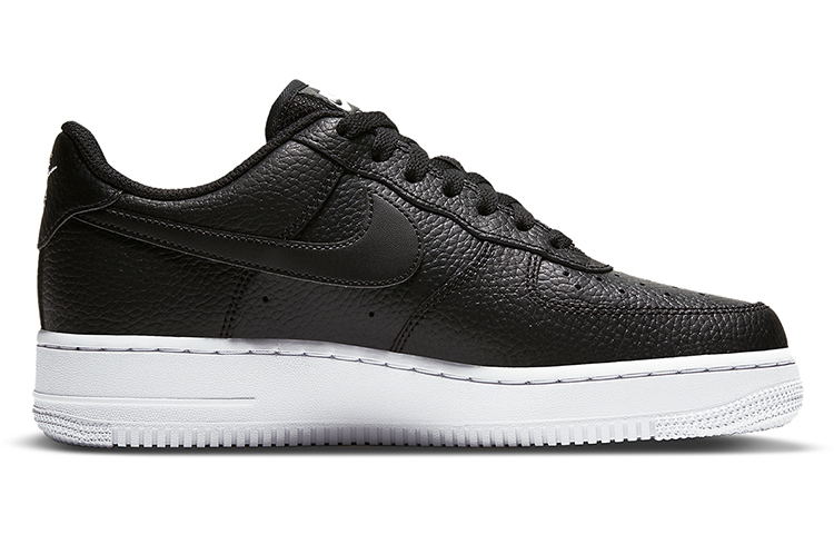 【代購】Nike Air Force 1 Low '07 Essential Black White Silver Mini Swoosh Women's