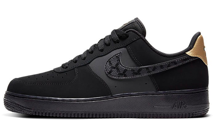【代購】Nike Air Force 1 Low Nubuck Black Metallic Gold 2021