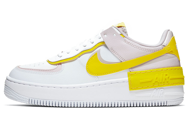【代購】Nike Air Force 1 Low Shadow White Barely Rose Speed Yellow Women's