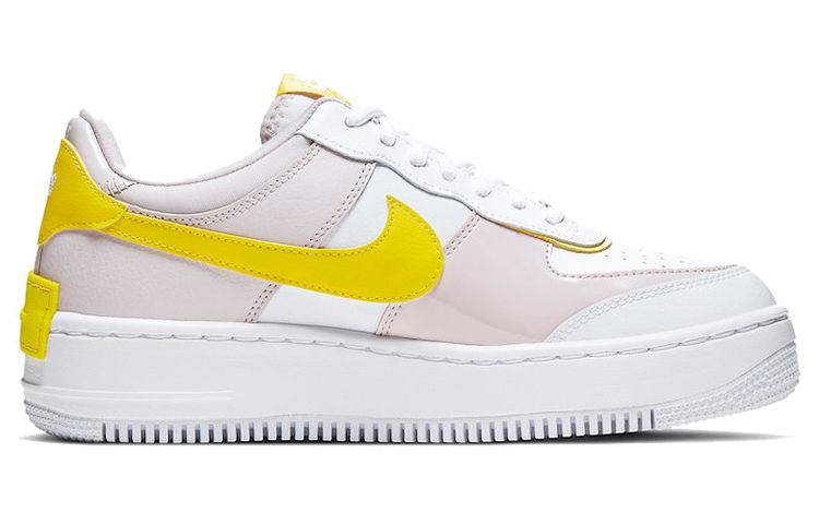 【代購】Nike Air Force 1 Low Shadow White Barely Rose Speed Yellow Women's