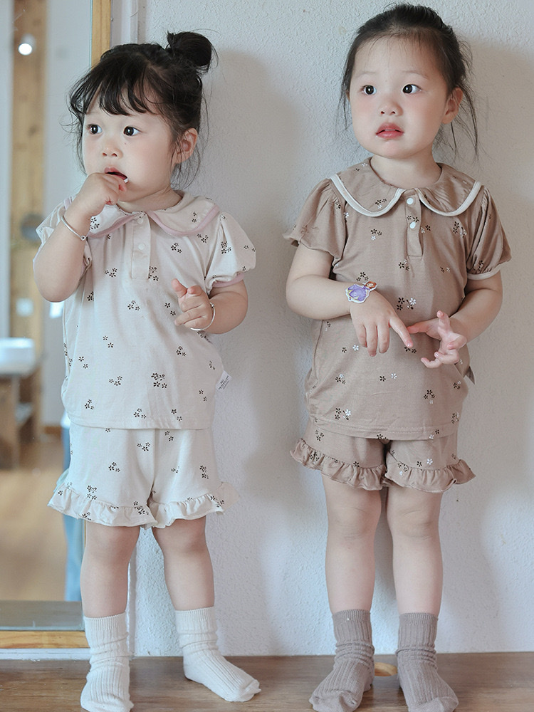 可可愛愛花邊莫代爾居家套裝