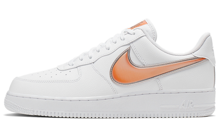 【代購】Nike Air Force 1 Low Oversized Swoosh White Orange Peel