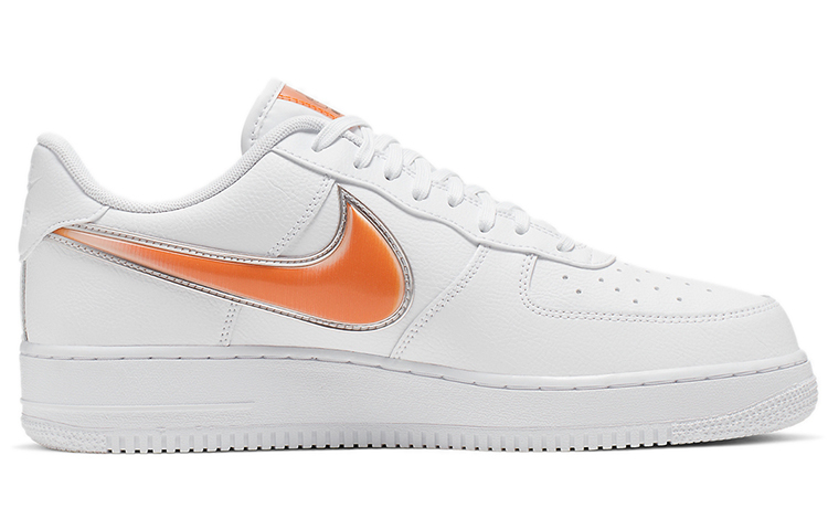 【代購】Nike Air Force 1 Low Oversized Swoosh White Orange Peel