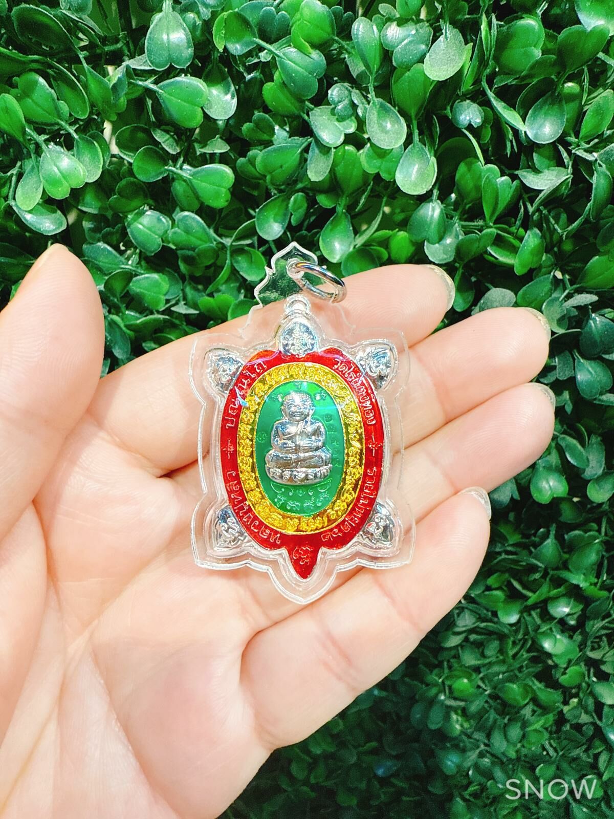 龍婆柳-《招財龜牌》2567 綠綠無窮 源源不絕來財 連手工傳統防水包殼