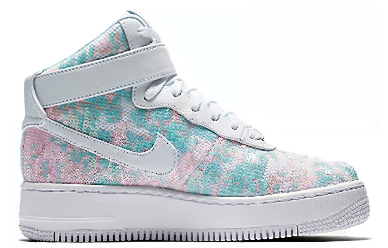 【代購】Nike Air Force 1 Upstep High Glass Slipper Women's