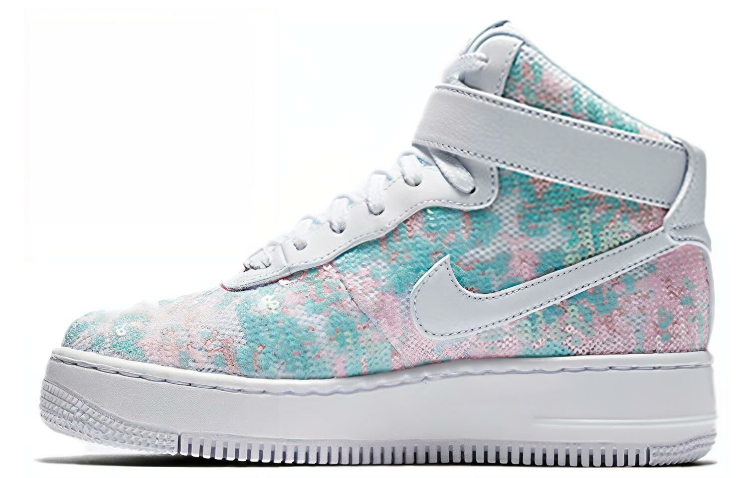 【代購】Nike Air Force 1 Upstep High Glass Slipper Women's