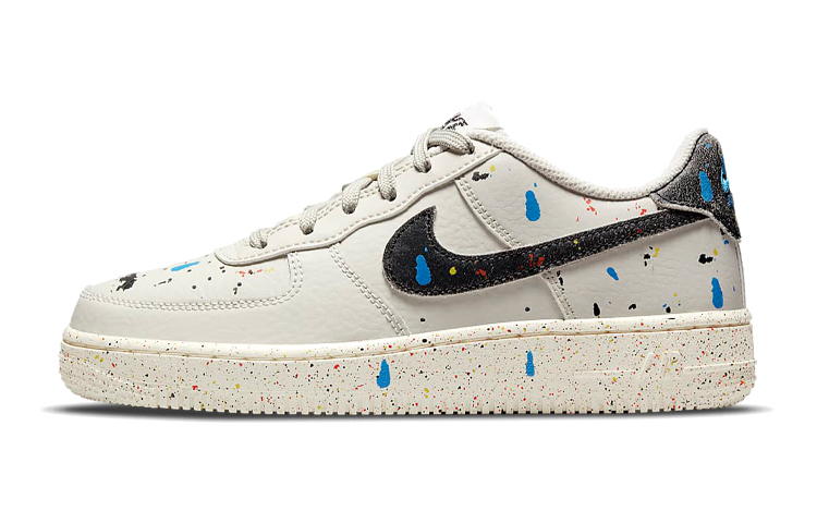 【代購】Nike Air Force 1 LV8 Paint Splatter Light Bone GS