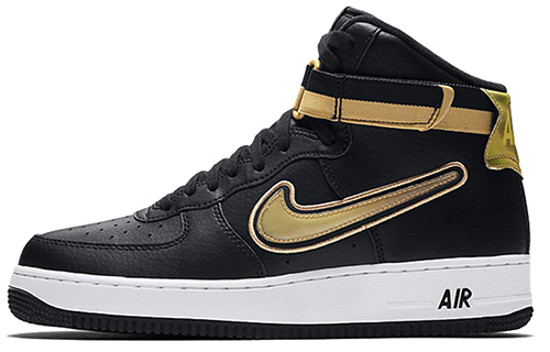 【代購】Nike Air Force 1 High Nba Black Metallic Gold