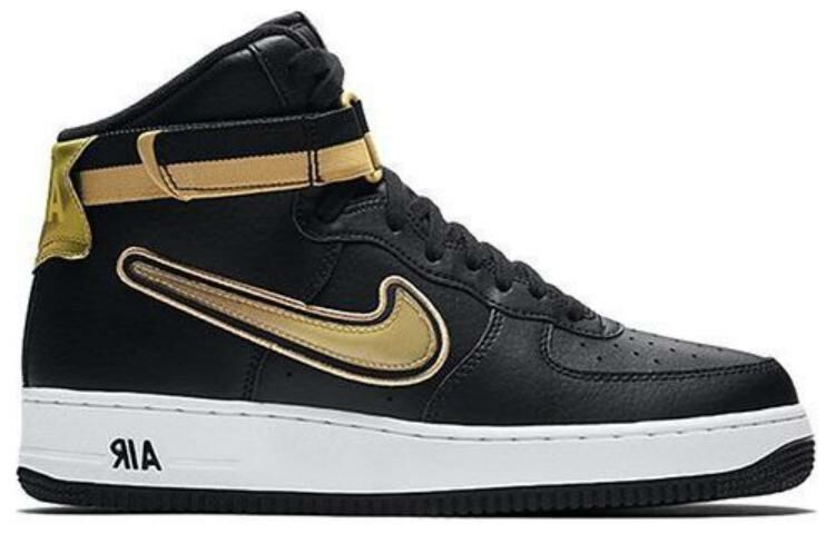 【代購】Nike Air Force 1 High Nba Black Metallic Gold