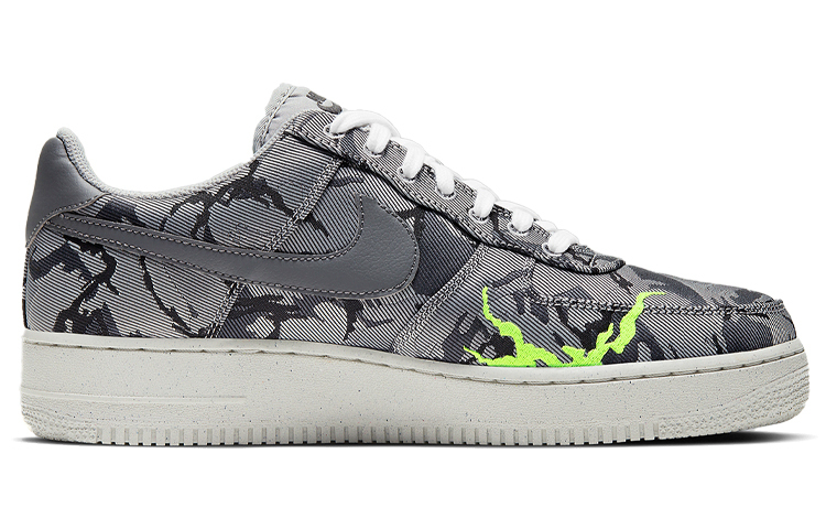 【代購】Nike Air Force 1 Low '07 Lx Light Smoke Grey Camo Embroidery