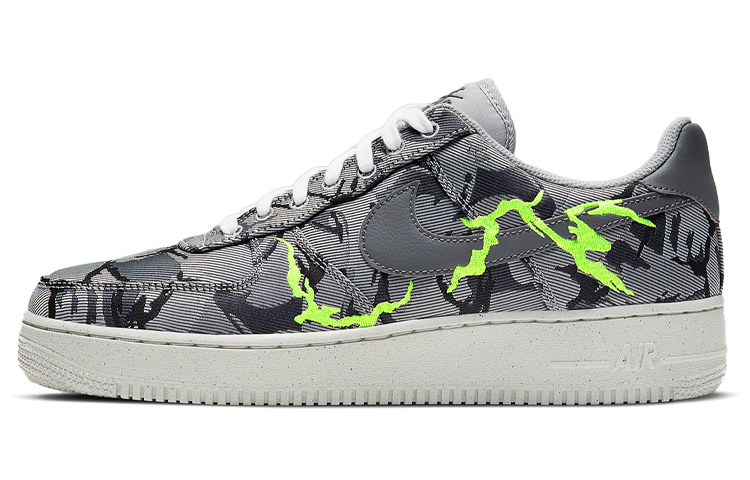 【代購】Nike Air Force 1 Low '07 Lx Light Smoke Grey Camo Embroidery