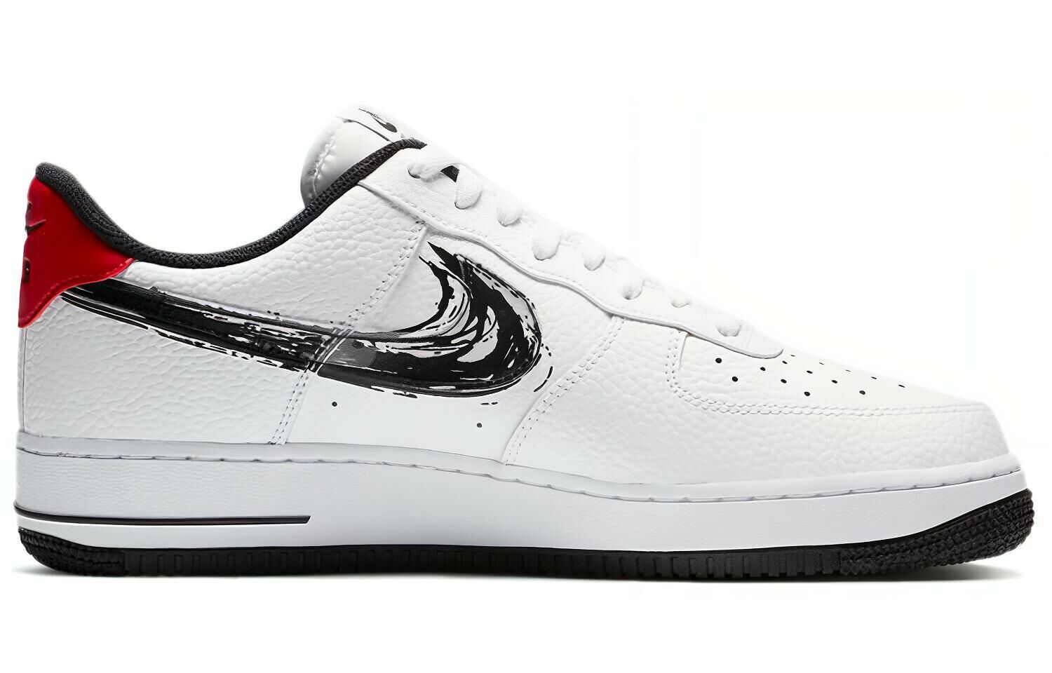 【代購】Nike Air Force 1 Low Brushstroke White Black