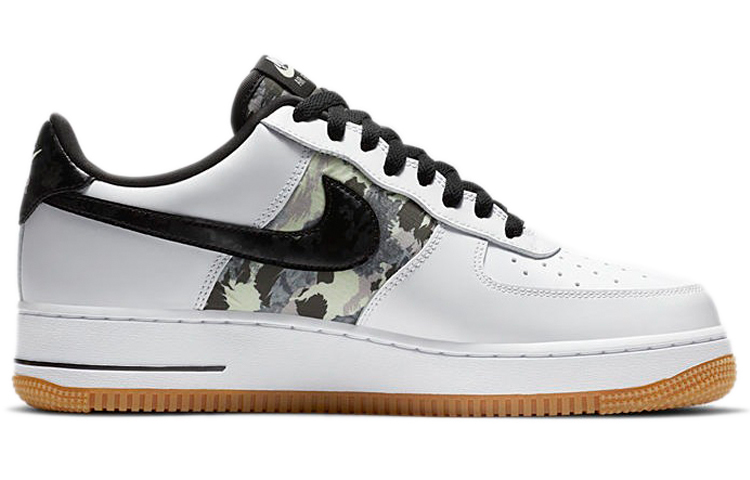 【代購】Nike Air Force 1 Low White Ripstop Camo Black Gum
