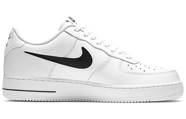 【代購】Nike Air Force 1 Low Cut Out Swoosh White Black