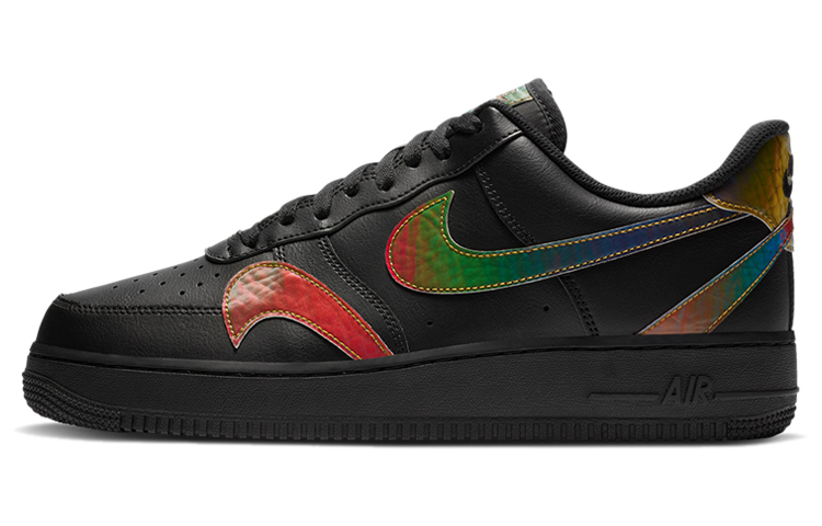 【代購】Nike Air Force 1 Low Misplaced Swooshes Black Multi