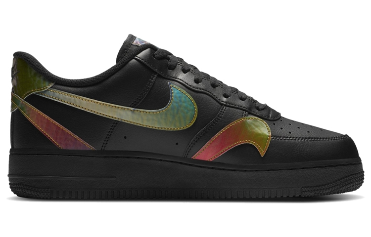 【代購】Nike Air Force 1 Low Misplaced Swooshes Black Multi