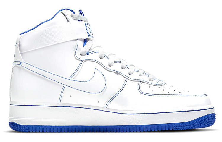 【代購】Nike Air Force 1 High White Royal Blue Contrast Stitch