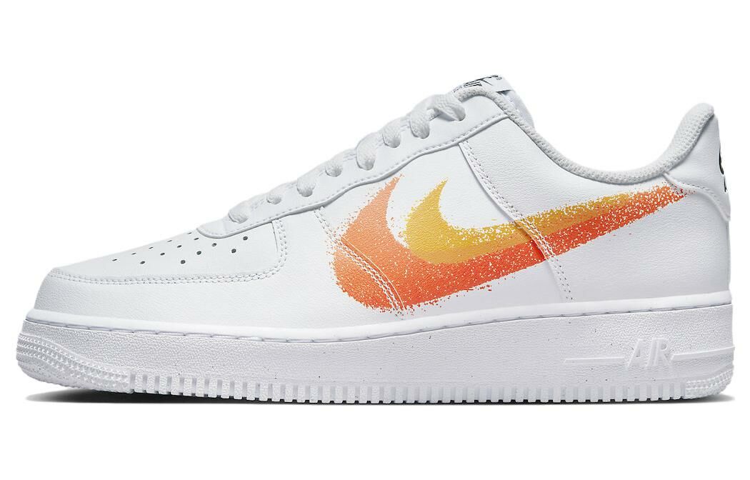 【代購】Nike Air Force 1 Low '07 Spray Paint Swoosh White Safety Orange