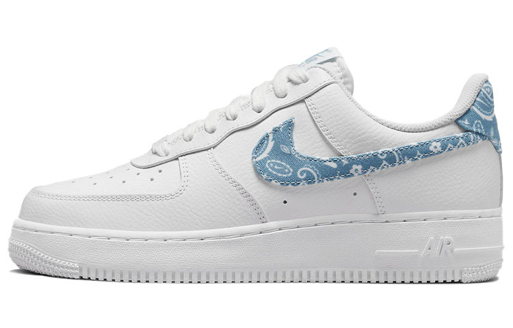 【代購】Nike Air Force 1 Low '07 Essential White Worn Blue Paisley Women's