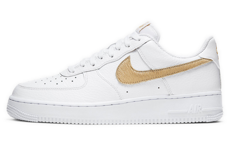 【代購】Nike Air Force 1 Low Pony Hair Snakeskin Club Gold