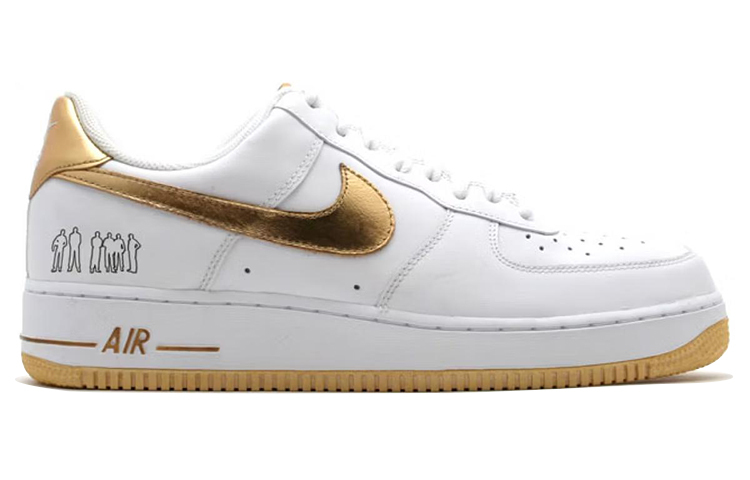 【代購】Nike Air Force 1 Low Players White Metallic Gold