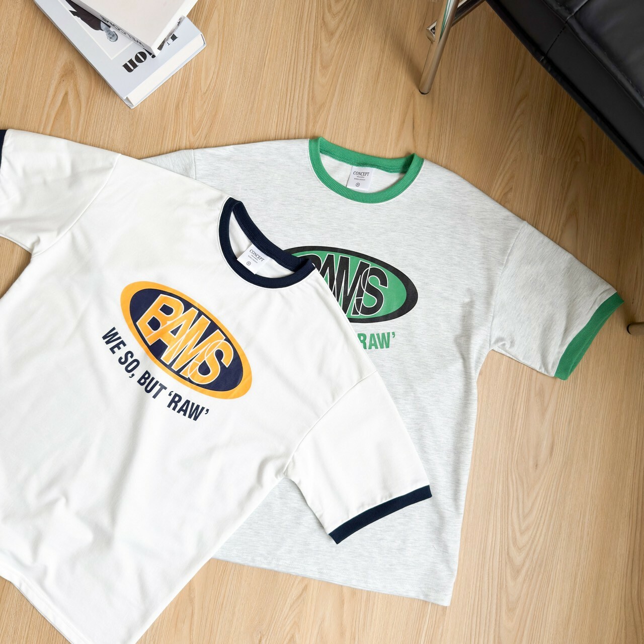 自訂款 BAMS圓標撞色短T IM80895