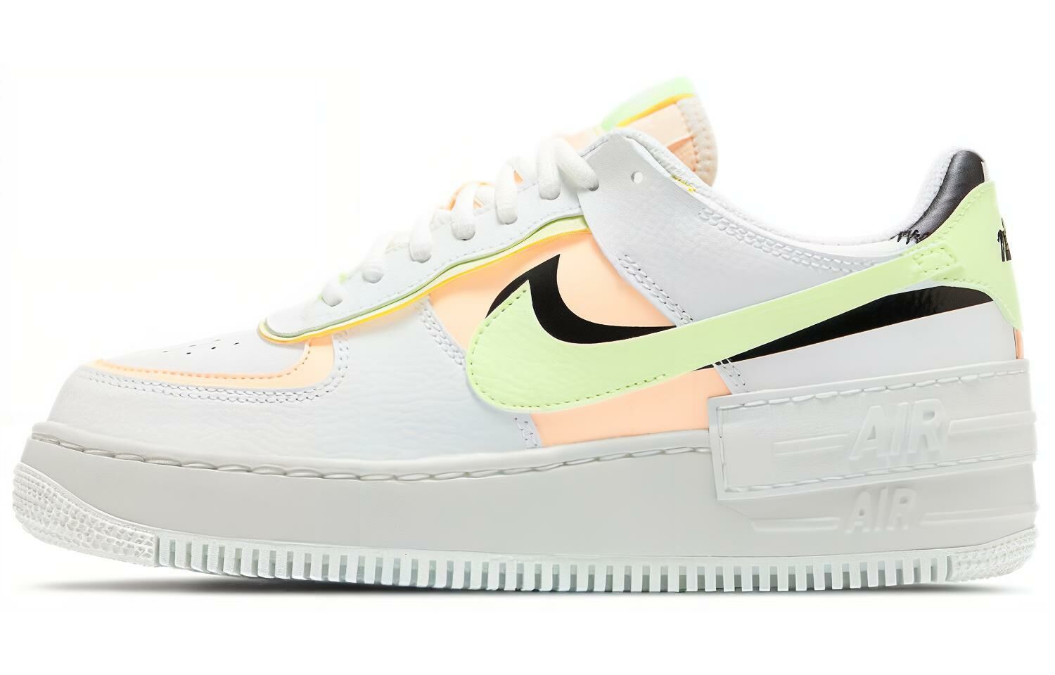 【代購】Nike Air Force 1 Low Shadow Summit White Barely Volt Crimson Tint Women's