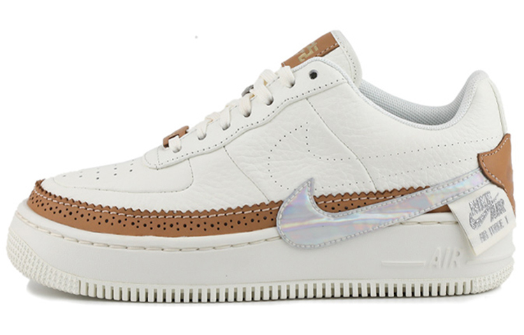 【代購】Nike Air Force 1 Jester 'the Bund' Coverage Wear-Resistant Low-Top Skateboard Shoes Unisex White Yellow
