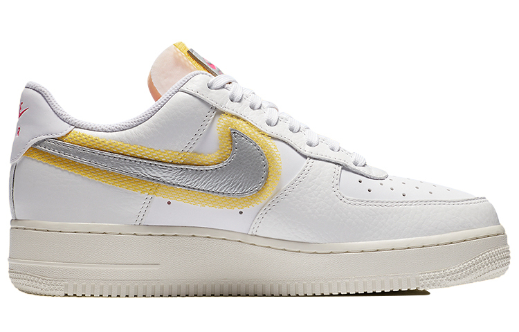 【代購】Nike Air Force 1 Low '07 Lx White Metallic Silver Gold Women's