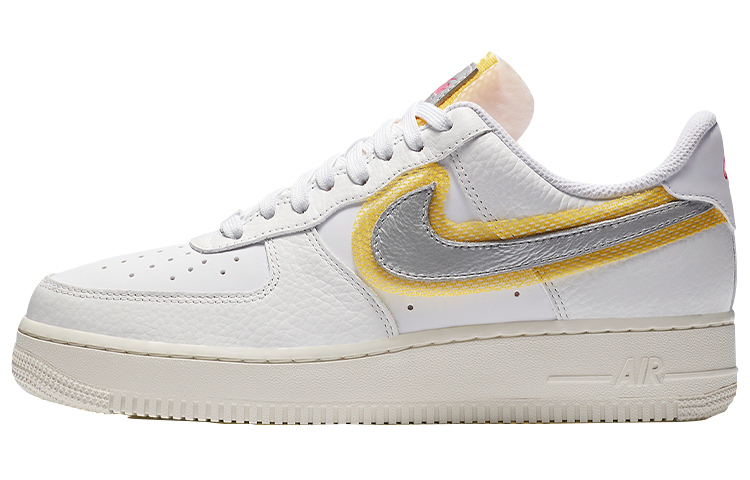 【代購】Nike Air Force 1 Low '07 Lx White Metallic Silver Gold Women's