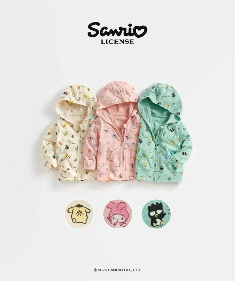 廠單 Sanrio限定款輕薄純棉連帽外套
