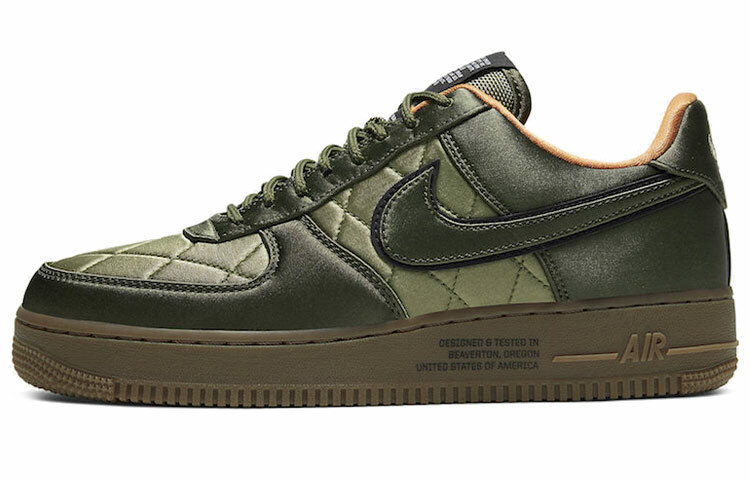 【代購】Nike Air Force 1 Low Quilted Satin Pack Cargo Khaki