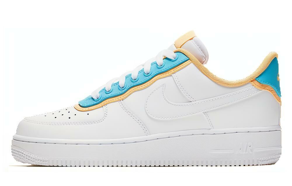 【代購】Nike Air Force 1 Low Se White Light Blue Fury Topaz Gold Women's