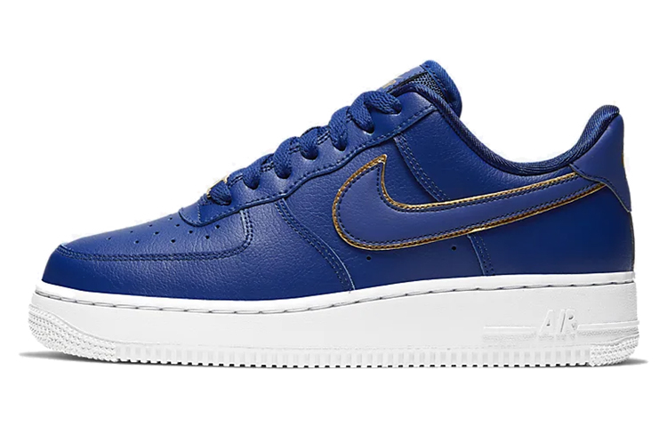 【代購】Nike Air Force 1 Low Blue Gold Swoosh Women's