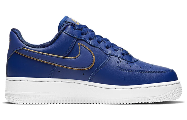 【代購】Nike Air Force 1 Low Blue Gold Swoosh Women's