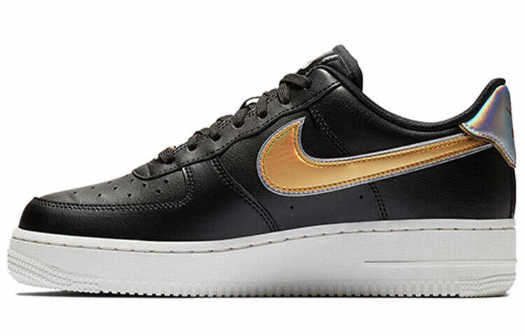 【代購】Nike Air Force 1 Low Metallic Swoosh Black Women's