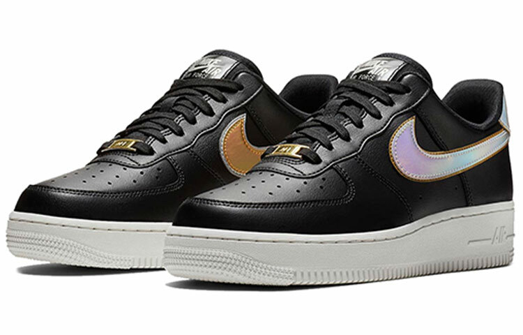 【代購】Nike Air Force 1 Low Metallic Swoosh Black Women's