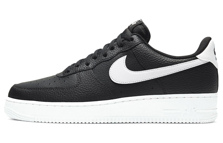 【代購】Nike Air Force 1 Low '07 Black White Pebbled Leather