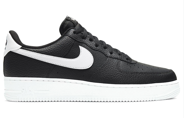 【代購】Nike Air Force 1 Low '07 Black White Pebbled Leather