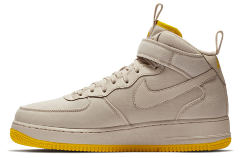 【代購】Nike Air Force 1 Mid Canvas Desert Sand Vivid Sulfur
