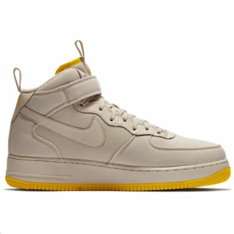 【代購】Nike Air Force 1 Mid Canvas Desert Sand Vivid Sulfur