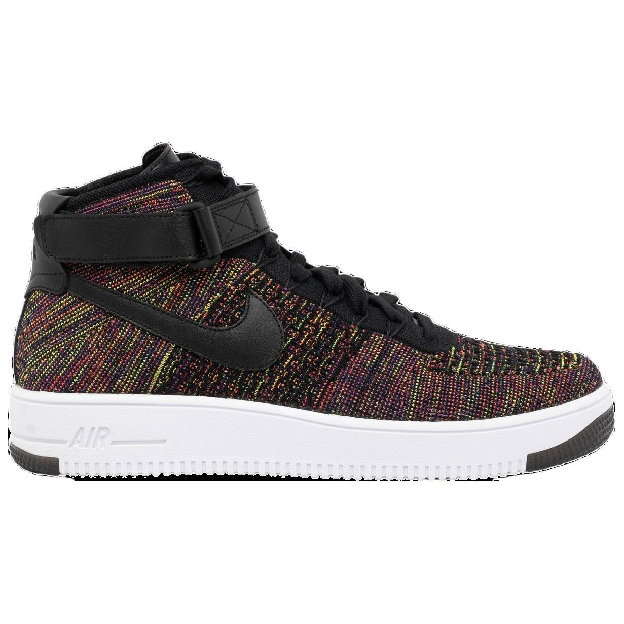 【代購】Nike Air Force 1 Mid Flyknit Multi Color Black